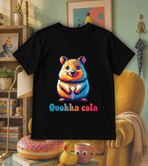 T-shirts noir kids Visuel Quokkas I - Humours Col rond Kids / Quokka ~ Humours