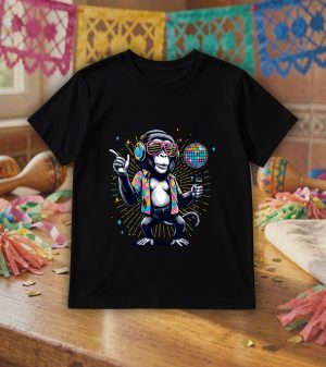 T-shirts noir kids Visuel Singes I - Dances & fiestas Col rond Kids / Singe I ~ Danses & Fiestas