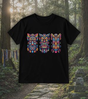 T-shirts noir kids Visuel Totems II - Spirituelles Zen Col rond Kids / Totems II ~ Spirituelles & Zen