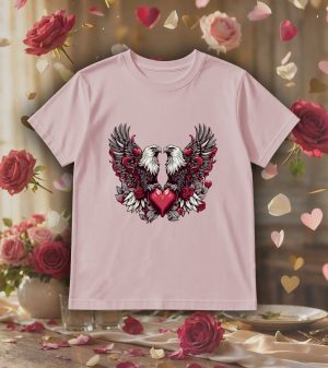 T-shirts rose kids Visuel Aigles I - Loves Col rond Kids / Aigles I ~ Loves