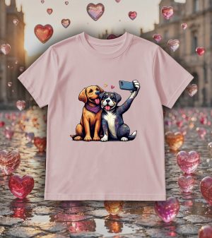 T-shirts rose kids Visuel Chiens I - Humours Col rond Kids / Chiens ~ loves
