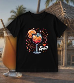 Tshirt noir col rond homme vue de face Visuel Apéros II - Eat me, drunk me Col rond Hommes / Apéro II ~ Eat me, drink me